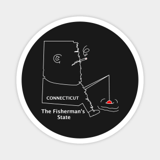 A funny map of Connecticut Magnet